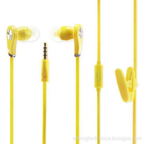 Colorful hot selling noise-cancelling in-ear earphone for mobile phone